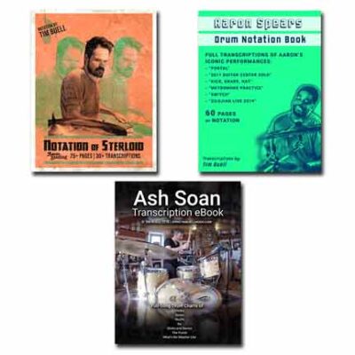 Signature Artist Transcription Bundle | Aaron Sterling, Aaron Spears, and Ash Soan eBooks